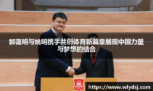 郭蔼明与姚明携手共创体育新篇章展现中国力量与梦想的结合